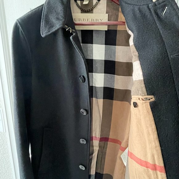 Burberry Car Coat - Men's Size L